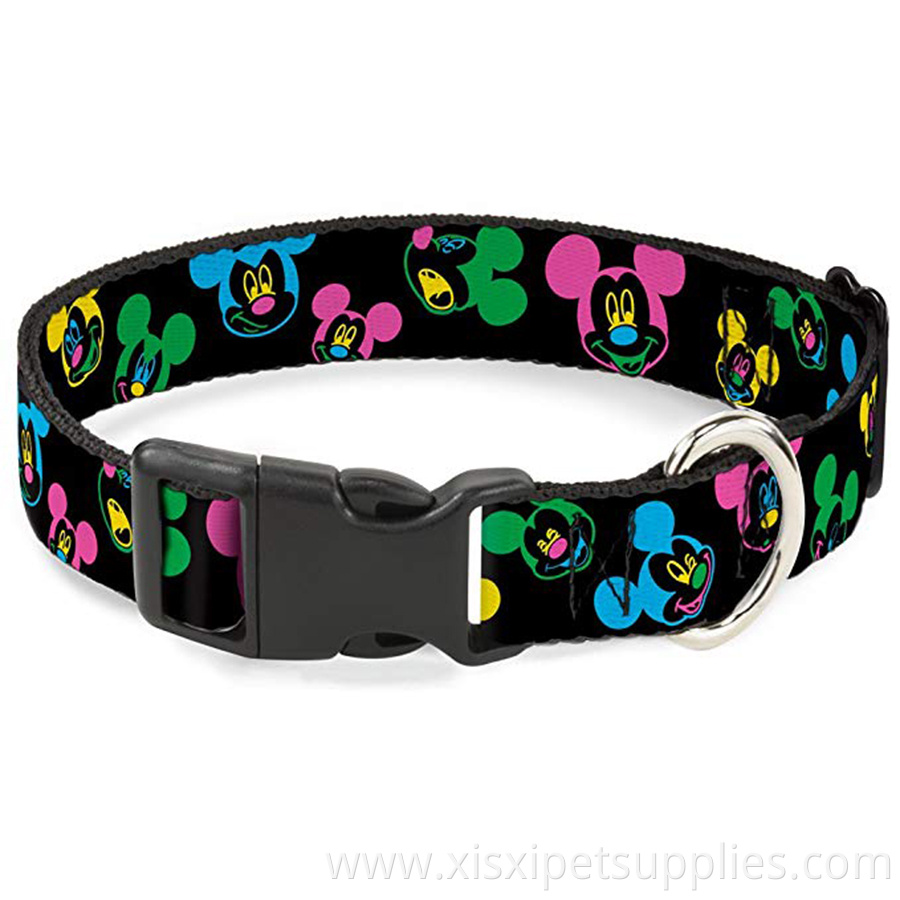 Plastic Clip Collar - custom design High Strength Red/Black/White